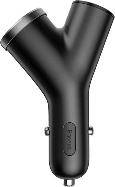 Nabíječka do auta Baseus typu Y, 2× USB 3,4 A, 40 W – černá