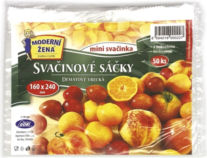 Svačinové sáčky 16 × 24 cm, 50 ks