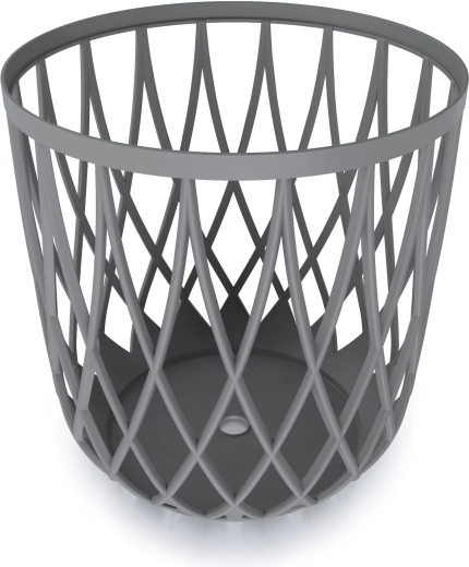 Univerzální prolamovaný koš 39 cm – šedý kámen
