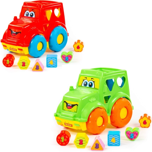 Dětský traktor vkládačka tvarů Polesie - 1 kus