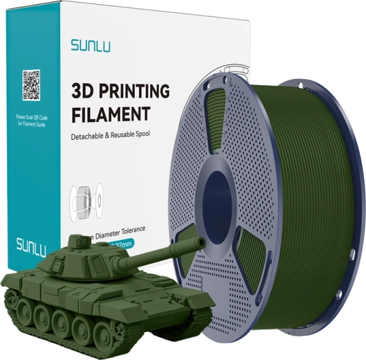 Sunlu PLA+ vysokorychlostní filament 1,75 mm – olivová