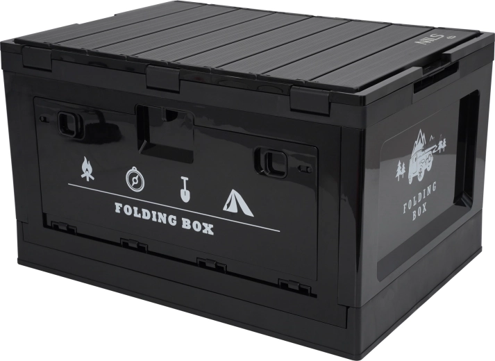 Skládací úložný box s víkem a funkcí stolu 50 l NILS CAMP
