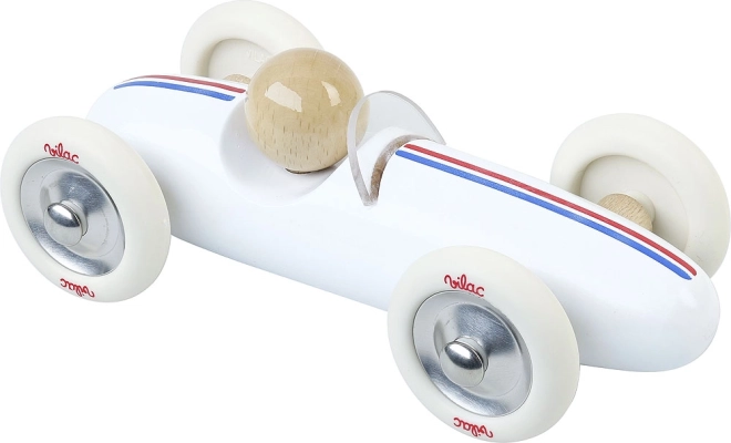 Vilac dřevěné auto Grand Prix vintage bílé