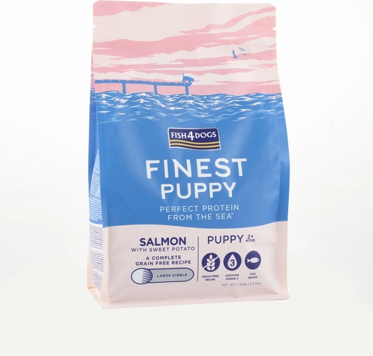 Granule pro štěňata losos se sladkými bramborami 6 kg FISH4DOGS