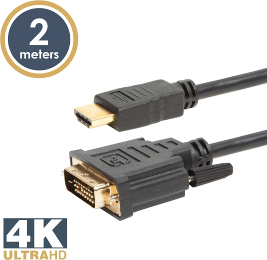 Obousměrný kabel HDMI na DVI-D 2 m