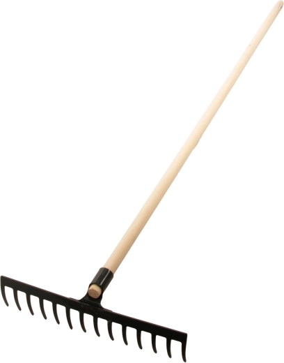 Profi ocelové hrábě 14 hrotů s násadou 150 cm