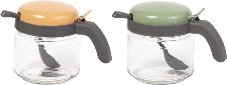 Dóza na koření se lžičkou 300 ml – sklo a plast