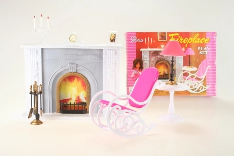 Glorie sada s krbem a nábytkem pro panenky