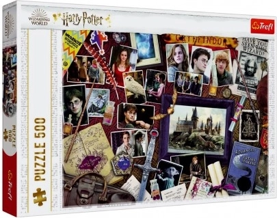 Puzzle Harry Potter 500 dílků Památky z Bradavic Trefl