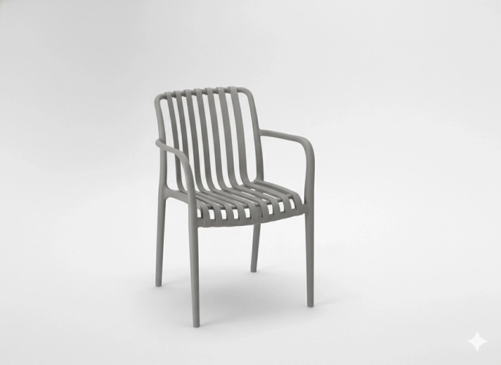 Zahradní židle šedá s UV filtrem