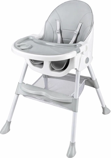 Jídelní židlička BABY MIX Nora, dusty grey