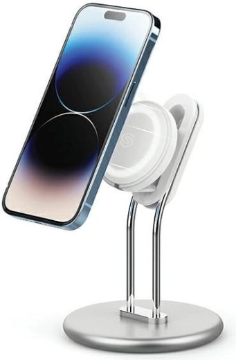 Magnetický stojánek na telefon MagSafe SODI SIM300, stříbrný
