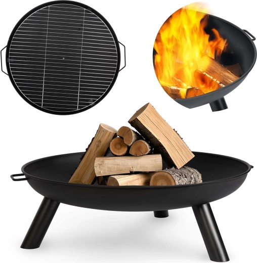 Zahradní ohniště s roštem 60 cm BERDSEN