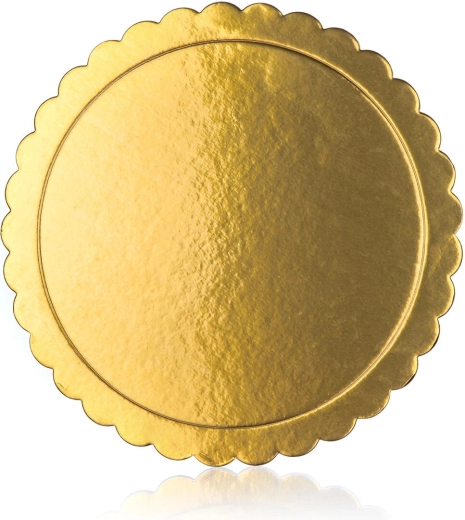 Oboustranná zlatá podložka pod dort 30 cm