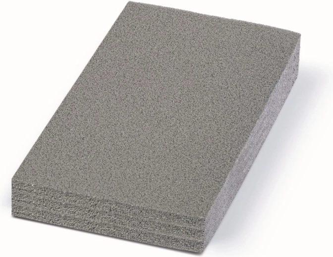 Pěnová vložka do kufru 28,5 × 15,5 × 3 cm – šedá, tvarovatelná ochranná pěna