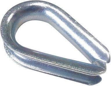 Lanová očnice 4 mm srdíčková (10 ks)