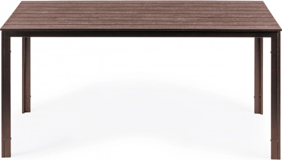 Zahradní stůl pro 6 osob 156x78 cm hnědý
