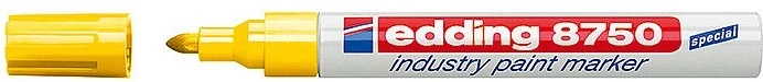 Průmyslový lakový popisovač Edding 8750, žlutý