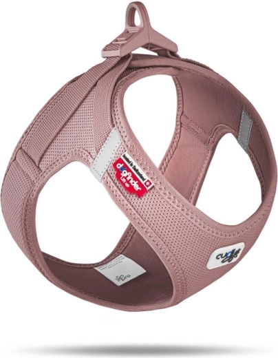 Curli postroj pro psy se sponou Air-Mesh rose 3XS (1,5–3 kg)