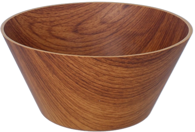 Plastová salátová mísa 20 cm, hnědá (ořech)