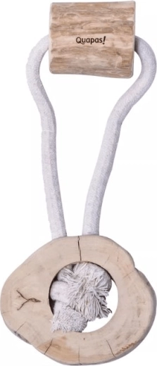 Quapas! hračka Circle z kávovníkového dřeva pro přetahování