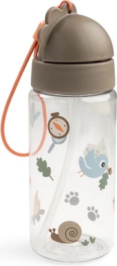 Done by Deer láhev s brčkem Tiny trails písková 350 ml