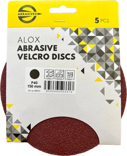 Brusný výsek 150 mm, zrnitost 120, se suchým zipem (5 ks)