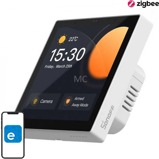 Chytrý nástěnný panel Sonoff NSPanel Pro pro domácí automatizaci – Bílá