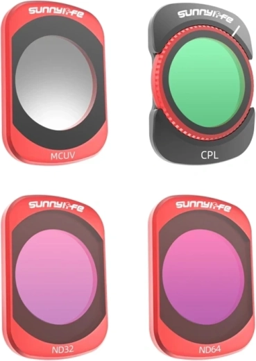Sunnylife sada filtrů MCUV, CPL, ND32 a ND64 pro Osmo Pocket 4/3