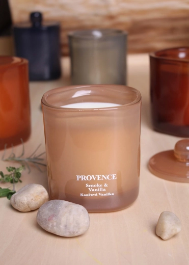 Vonná svíčka ve skle Provence Smoke Vanilla 25 hodin