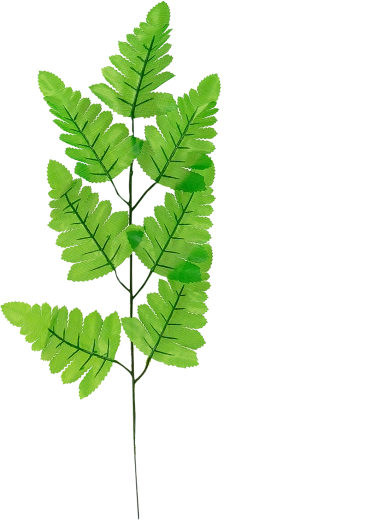 Syntetický list kapradiny 40 cm na větvičce