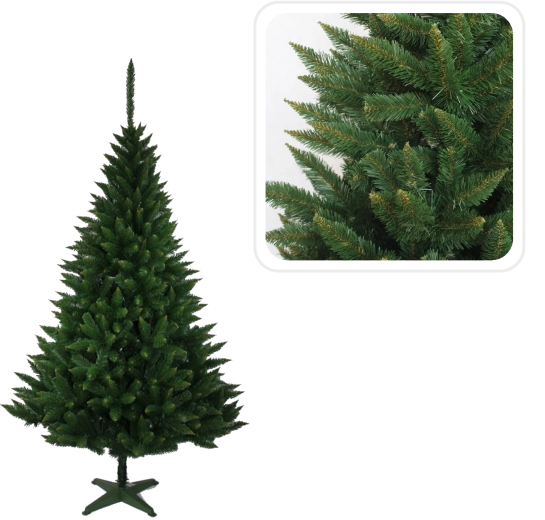 Umělý vánoční stromek smrk stříbrný 120 cm