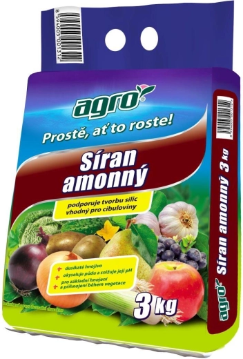 Síran amonný hnojivo 3 kg AGRO