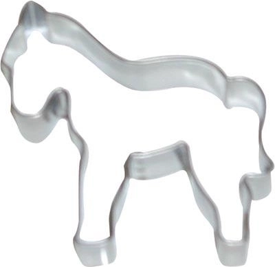 Nerezové vykrajovátko na cukroví – kůň (sada 10 ks)