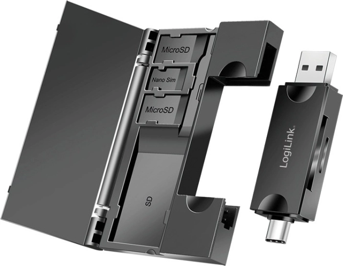 Čtečka karet USB 3.2 Gen 1 se sloty SD a microSD