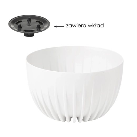 Misa Mira 300 bílý květináč s vložkou