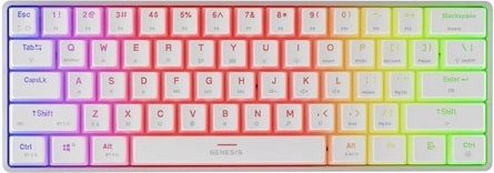 Genesis Thor 660 g2 bezdrátová mechanická klávesnice US RGB bílá