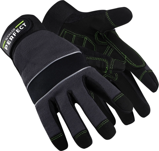 Stalco perfect soft grip pracovní rukavice z umělé kůže, velikost 10