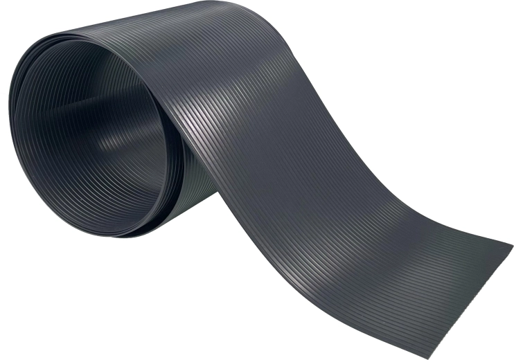 Páska na plot PROTECTO classic 19 cm, grafit, 2,55 m – předstříhaný pruh s klipy