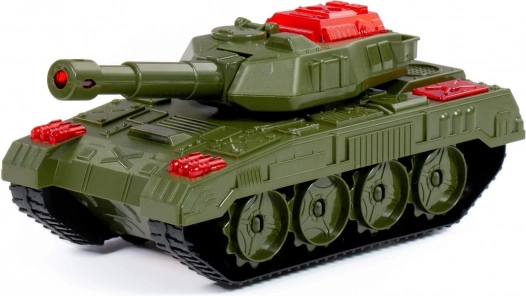 Realistický plastový tank na kolečkách s otáčivou věží