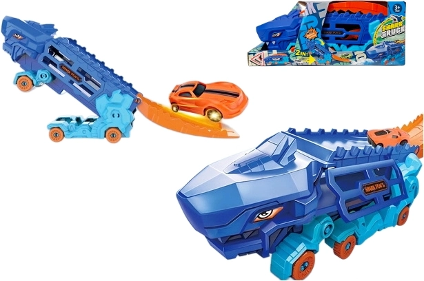 Dino závodní dráha s odpalovačem autíček
