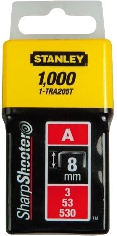 Spony 8 mm typ A STANLEY (1000 ks)