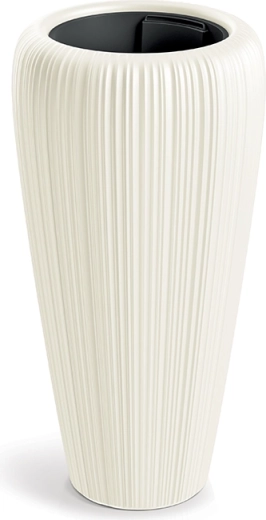 Květináč Orobo 39,5 cm, bílá čokoláda - 1 kus