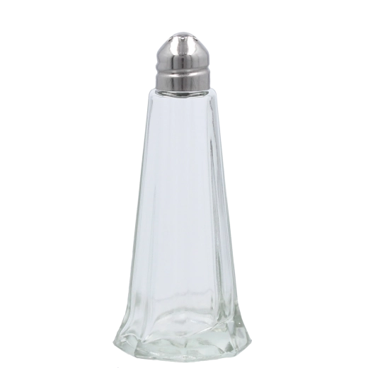 Sada skleněných solniček a pepřenek s kovovým víčkem 44 ml