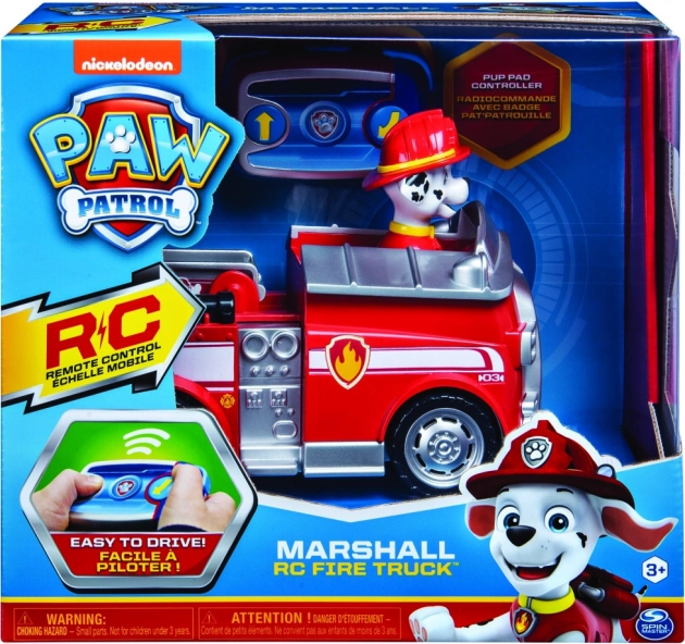 Paw Patrol RC hasičské auto Marshall s figurkou