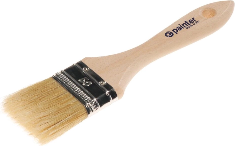 Plochý natírací štětec 90 mm s dřevěnou rukojetí