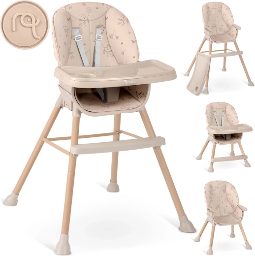 Jídelní židlička NUKIDO Tilo 3v1 béžová