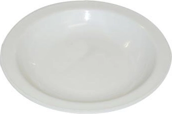 Hluboký plastový talíř 23 cm bílý