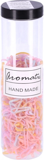 Sada silikonových gumiček do vlasů – pastelové barvy, typ III