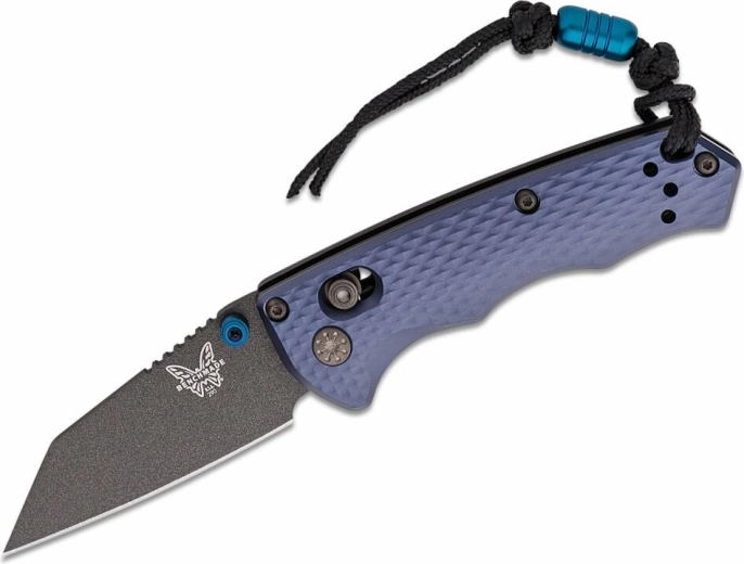 kapesní nůž benchmade full immunity crater blue, šedo-modrý hliník